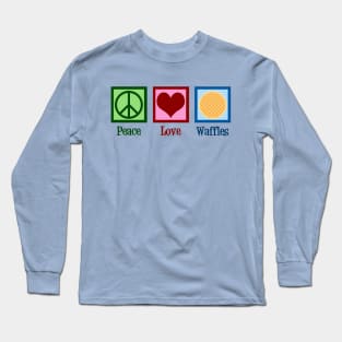 Peace Love Waffles Long Sleeve T-Shirt